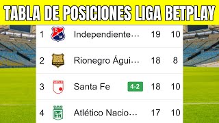 🔔 TABLA de POSICIONES LIGA BETPLAY 2023  Liga Betplay Clausura Fecha 10 [upl. by Dionisio]