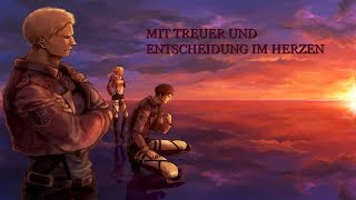 Attack on Titan Season 2 OST  03 YouSeeBIGGIRLTT with Lyrics by Hiroyuki Sawano [upl. by Adnawuj]