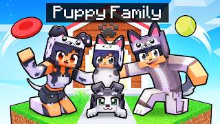 Having a PUPPY FAMILY in Minecraft [upl. by Pomona]