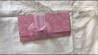 Tuto enveloppe cadeau [upl. by Allecsirp]