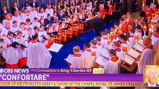 CONFORTARE  RODERICK WILLIAMS  CHOIR OF WESTMINSTER ABBEY  THE CORONATION OF KING CHARLES III [upl. by Kcirddec936]