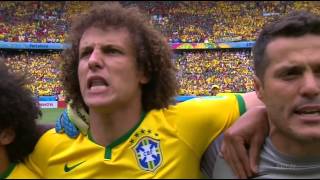 Brazil National Anthem World Cup 2014 vs Mexico Full HD [upl. by Berlinda]