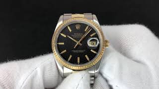 Rolex 16233 Datejust StarDust Tropic Dial TwoTone 1991 [upl. by Htebazileyram]