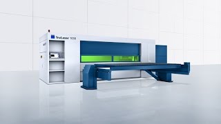 TRUMPF Laserschneiden TruLaser 1030 fiber 2014 mit integriertem Laser [upl. by Elocaj593]