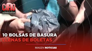 Funcionario del IEPC llevaba 10 bolsas de basura con boletas electorales  Ciro Gómez Leyva [upl. by Hiett235]