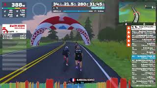 Stage 4 Pinarello Powered  Loop de Loop B on Loop de Loop in Watopia highlights [upl. by Dahsra188]