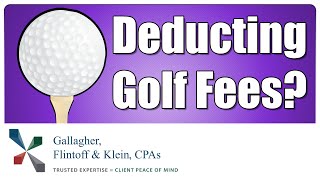 Golf Business Expenses on Your Taxes CPA Advice [upl. by Schick712]