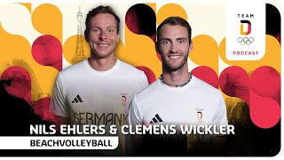 LivePodcast mit BeachvolleyballDuo Nils Ehlers und Clemens Wickler kurz vor Paris [upl. by Ardnaxila]