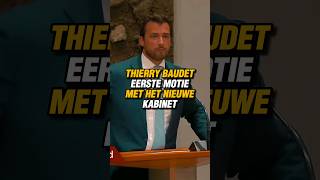 THIERRY BAUDET FVD EERSTE MOTIE MET HET NIEUWE KABINET OMVOLKING THEORIE [upl. by Elicul]