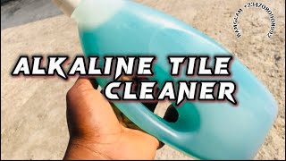 HOW TO MAKE TILE CLEANER  alkaline germ free cleaner [upl. by Ecinnahs]