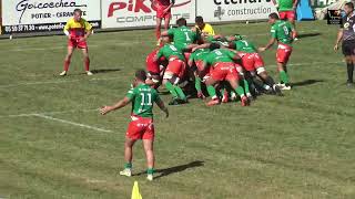 US Nafarroa contre Stade Nantes J1 Fédérale 1 Poule 4 Championnat de France Rugby [upl. by Aidualk]