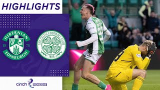 Hibernian 42 Celtic  Daizen Maeda Red Card as Hibs Secure Late Victory  cinch Premiership [upl. by Olson]