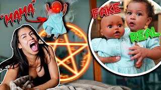 POSSESSED BABY PRANK BABY DOLL COMES TO LIFE  The Family Project [upl. by Ataeb]