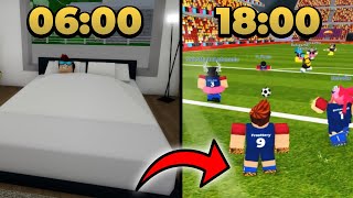 VIREI JOGADOR PROFISSIONAL POR 1 DIA NO SUPER LEAGUE SOCCER ROBLOX [upl. by Swinton]