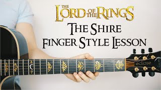 Shire Music Concerning Hobbits 🎸 FingerStyle Lesson TAB PlayAlong Lord Of The Rings [upl. by Iain]