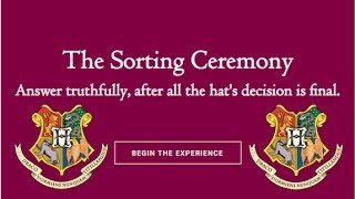 Discovering My Hogwarts House on Pottermore [upl. by Treiber]