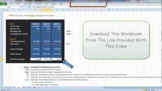 Mortgage Repayment Excel Calculation Explained [upl. by Arlie]