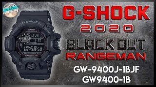 The Blackest Black  GShock Rangeman Black Out 200m GW9400J1BJF  GW94001B Unbox amp Review [upl. by Cooley]