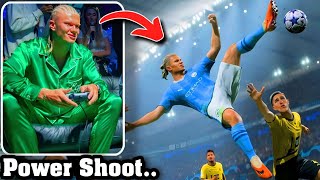 ERLING HAALAND CRAZY REACTION TO PLAYS AS HIMSELF IN EA SPORTS FC24  FC 24 GAMEPLAY [upl. by Corella]