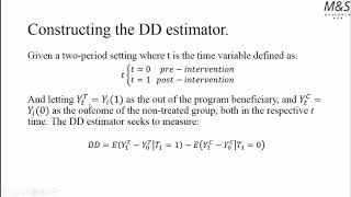 Econometrics Offline Training Difference in Difference Video 2  Treatment effect [upl. by Ainwat]