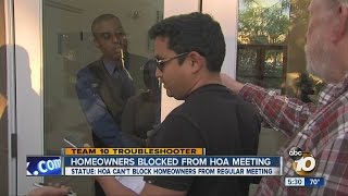 Residents blocked from entering HOA meeting [upl. by Heid]