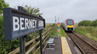 Berney Arms Railway Station And Surrounding Area With Greater Anglia Class 755 Trains 1372024 [upl. by Crowell888]