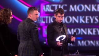 Arctic Monkeys win British Group  BRITs Acceptance Speeches [upl. by Luben297]