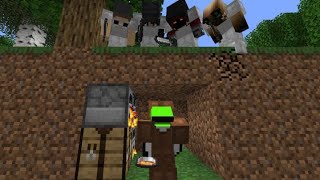 Minecraft Speedrunner VS 4 Hunters REMATCH [upl. by Eniawtna]