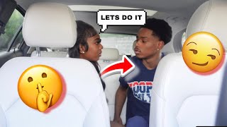 BACKSEAT PRANK ON BF HE DID THIS [upl. by Essie]