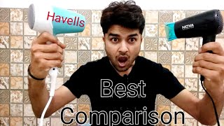 Best hair dryer  Nova Vs Havells vs Phillips Hair Dryer Full Comparision [upl. by Mattie572]