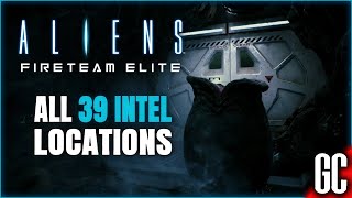 ALL 39 INTEL LOCATIONS  ALIENS FIRETEAM ELITE  CMISRS ASSET TROPHYACHIEVEMENT [upl. by Niple]