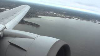 Boeing 767300 American Airlines Takeoff Boston HD 1080p [upl. by Oravla]