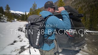 Mammut Trion 38L Backpack  Great For Splitboarding and Winter Activities [upl. by Malas953]