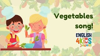 Diviértete con la Canción de los Vegetales quotVegetable Songquot para Niños English4Kids [upl. by Kemppe976]