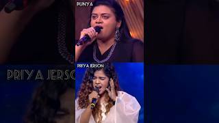 Punya vs priya jerson😎🔥 super singer aila aila ai song shorts As your wish [upl. by Einatsed]