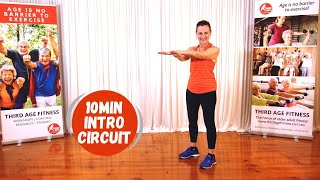 10min Introductory Circuit Workout for Older Adults amp Seniors low intensity [upl. by Prentice]