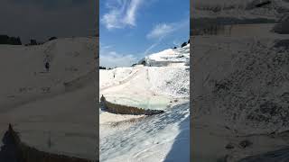 Pamukkale pamukkale pamuk traverten памуккале shortvideo turkey turkey2024 türkiye [upl. by Fernandina]