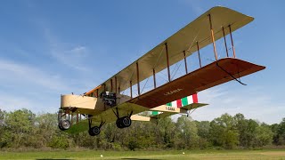 Replica Caproni Ca3 Bomber Flies [upl. by Stanislaw]