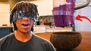 Making a Smoothie Bowl Blindfolded [upl. by Aihtak]