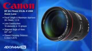 Canon EF 2470mm f28L II USM Zoom Lens HandsOn Overview Adorama Photography TV [upl. by Ydnac105]