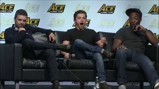 Tom Holland gets Roasted by Anthony Mackie and Sebastian Stan at ACE Comic Con 2018 [upl. by Appilihp]