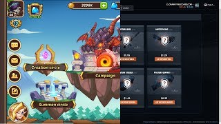 Idle Heroes  My Private Server Account  OPSkins Unboxing  for the MIC [upl. by Clougher]