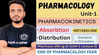 pharmacokinetics  absorption  distribution  metabolism and excretion of drugs [upl. by Warfield]