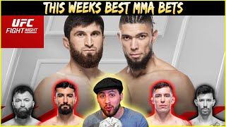 This Weeks Best MMA Bets  UFC Vegas 84 Betting Breakdown Ankalaev vs Walker  Lock of the Week [upl. by Ocirred]