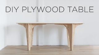 DIY Plywood table  Made from a single sheet of plywood [upl. by Desma]