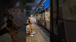 MAIN BUS STATION OF LJUBLJANA NIGHTLIFE CITY CENTRE SLOVENIA WITH A NICE GIRL SHORTS GIRLS BUS [upl. by Ahsiakal]