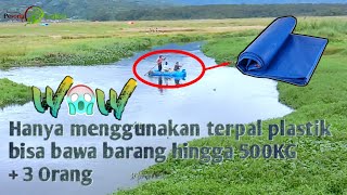 Cara unik bawa padi dengan terpal plastik  Pesona Kerinci [upl. by Kudva]