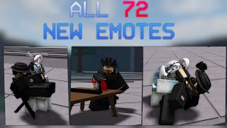 TSB  ALL 72 NEW EMOTES [upl. by Meir]