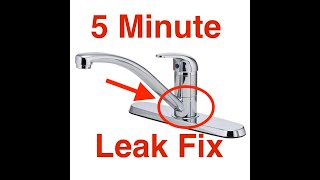 Kitchen Faucet Leaks at the Base Easy 5 min Fix [upl. by Anilag]