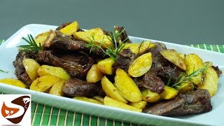 Agnello al forno con patate e aromi – ricette di Pasqua roasted lamb [upl. by Casimire]